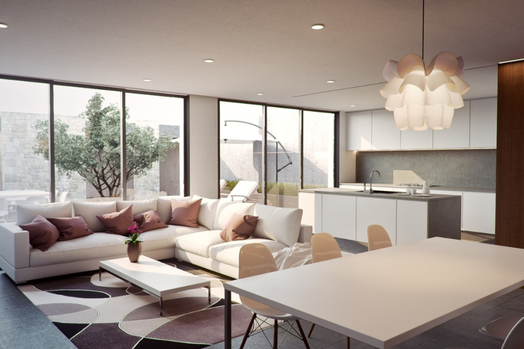A modern, elegant house with a minimalistic design
