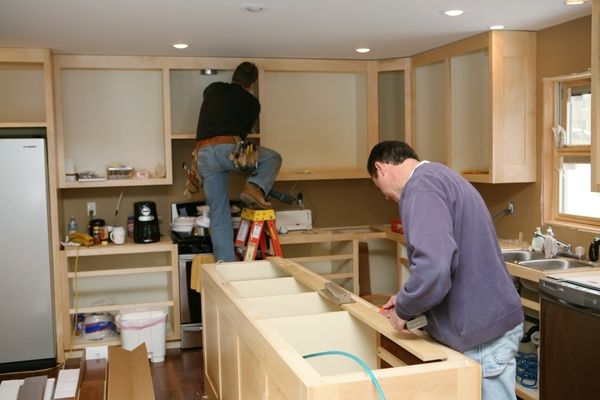 Kitchen under construction during full remodel