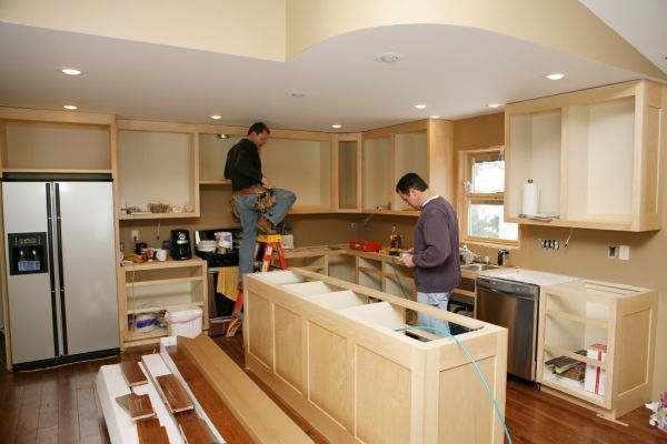 Remodeling the kitchen area.