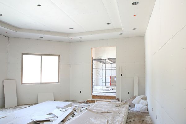 Residential home remodel project in progress