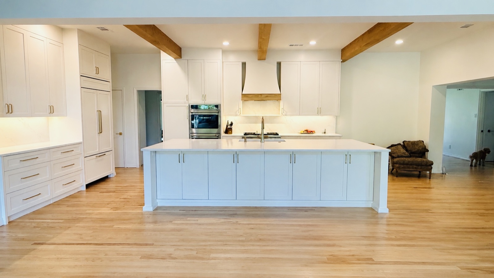 Completed Homecorp kitchen after construction and finish installation